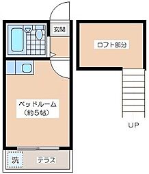 ライフピアオリオン ワンルームの間取図画像