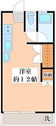 サンテラス ワンルームの間取図画像