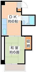 セントメアリー志村坂上 1DKの間取図画像