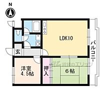 滋賀県大津市勧学１丁目（賃貸マンション2LDK・2階・51.84㎡） その2