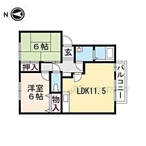 パークハイムＡ 202 ｜ 滋賀県甲賀市水口町北泉２丁目（賃貸アパート2LDK・2階・55.66㎡） その2