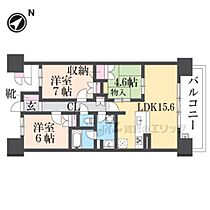 滋賀県草津市大路２丁目（賃貸マンション3LDK・14階・70.50㎡） その2