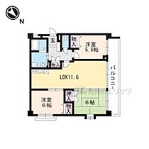 滋賀県草津市野路１丁目（賃貸マンション3LDK・5階・64.93㎡） その2