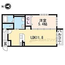 クローバー 202 ｜ 滋賀県大津市真野１丁目（賃貸マンション1LDK・2階・40.90㎡） その2