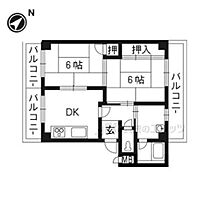 コーポ桜宮 301 ｜ 滋賀県近江八幡市桜宮町（賃貸マンション2DK・3階・46.62㎡） その2