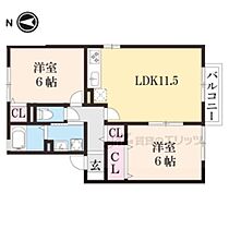 滋賀県甲賀市水口町北泉１丁目（賃貸アパート2LDK・1階・53.72㎡） その2