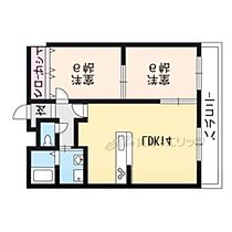 滋賀県大津市下阪本６丁目（賃貸マンション2LDK・2階・58.00㎡） その2