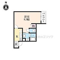 アークリード大津中央 304 ｜ 滋賀県大津市中央４丁目（賃貸マンション1K・3階・25.70㎡） その2