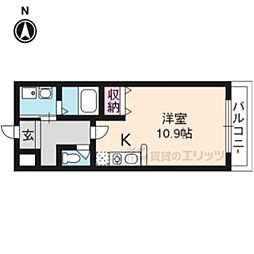 ローサセタ ワンルームの間取図画像