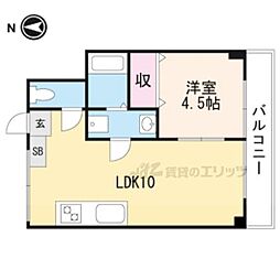 JKハイツ 1LDKの間取図画像