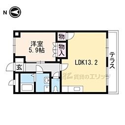 フォーシーズン 1LDKの間取図画像