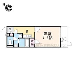 レオパレスクレイノm.tamakicho 1Kの間取図画像