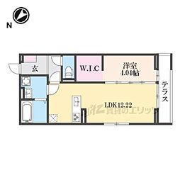 AL 1LDKの間取図画像