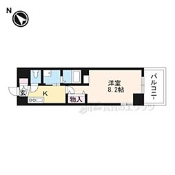 KDXレジデンス南草津 1Kの間取図画像