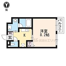 アンビエンテ 1Kの間取図画像