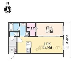 フリーガーデン 1LDKの間取図画像