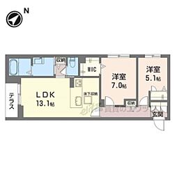 エクセルVI 2LDKの間取図画像