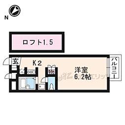 レオパレスolive 1Kの間取図画像