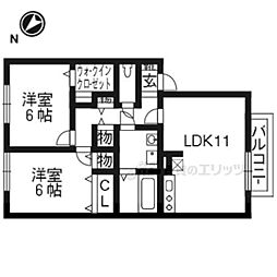 ウォーターリリィ 2LDKの間取図画像