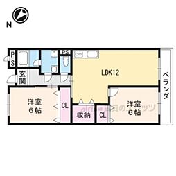 SixthAvenue 2LDKの間取図画像