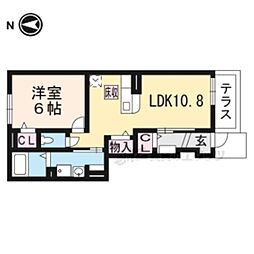 メゾンラブリーJ 1LDKの間取図画像