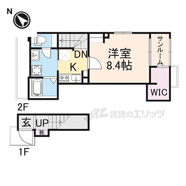 ピノ　アルデア 201｜滋賀県大津市本堅田６丁目(賃貸アパート1K・3階・36.33㎡)の写真 その2