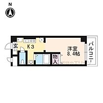 ジュネス太郎坊 406 ｜ 滋賀県大津市晴嵐１丁目（賃貸マンション1K・4階・25.44㎡） その2