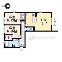 滋賀県大津市大将軍１丁目（賃貸アパート2LDK・1階・60.43㎡） その2