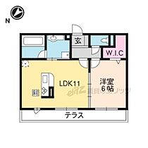 滋賀県草津市矢倉１丁目（賃貸アパート1LDK・3階・42.55㎡） その2