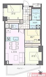 目黒青葉台グランドハイツ 2SLDKの間取図画像