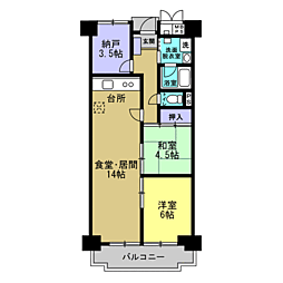 間取図画像 2SLDK