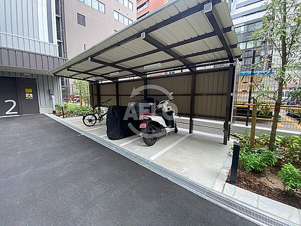 画像23:ブランズタワー大阪本町　バイク置き場