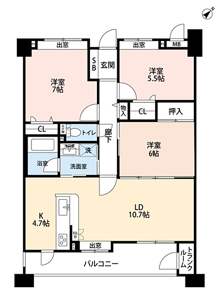 間取りを拡大表示