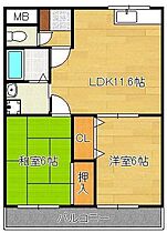 フォレストーク　イースト  ｜ 福岡県北九州市若松区大字頓田（賃貸アパート2LDK・2階・52.00㎡） その2