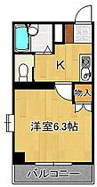 ヨークス本城  ｜ 福岡県北九州市八幡西区千代ケ崎2丁目（賃貸マンション1K・4階・22.80㎡） その2