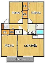 アルカディア野間  ｜ 福岡県遠賀郡岡垣町野間3丁目（賃貸アパート3LDK・2階・62.05㎡） その2