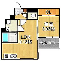 クレシア折尾  ｜ 福岡県北九州市八幡西区折尾4丁目（賃貸アパート1LDK・2階・32.03㎡） その2