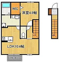 ミルキーヒルズ  ｜ 福岡県北九州市若松区小敷ひびきの1丁目（賃貸アパート1LDK・2階・44.85㎡） その2