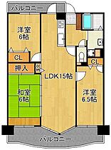 福岡県北九州市八幡西区浅川2丁目（賃貸マンション3LDK・4階・73.93㎡） その2