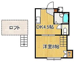 パンシオン・ソワニエＢ棟  ｜ 福岡県北九州市八幡西区南鷹見町（賃貸アパート1DK・1階・27.00㎡） その2