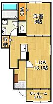 カンパーニュ水巻  ｜ 福岡県遠賀郡水巻町立屋敷1丁目（賃貸アパート1LDK・1階・50.01㎡） その2