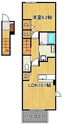 エクセレント本城B 2階