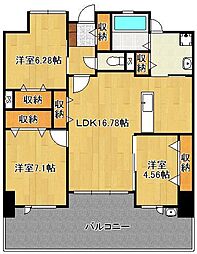 レジェンド111 3LDKの間取図画像