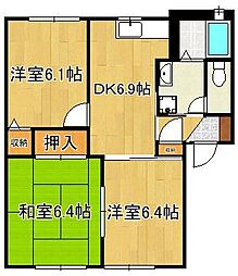 チェリーヒルズＤ・Ｅ・Ｆ 1階