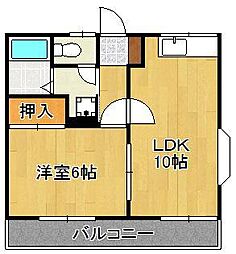 ウィンディア高須 1LDKの間取図画像