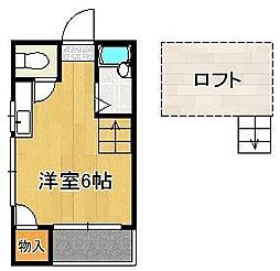 OASIS日吉台 ワンルームの間取図画像