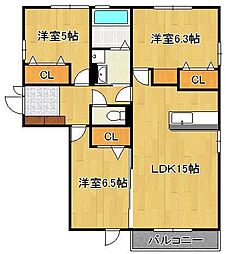 オリーブ学研台 A棟 1階