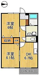 シャルマンハイム 2階/-