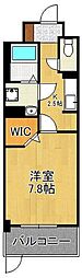 サンスタームーンモナ 1Kの間取図画像