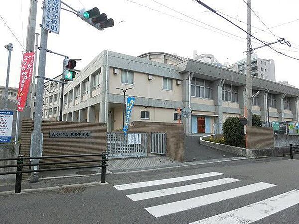 画像15:熊西中学校(1、120m)